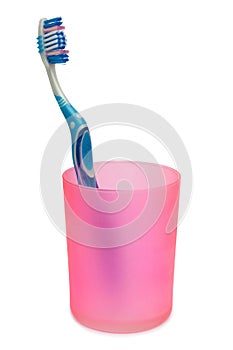 Toothbrush in cup