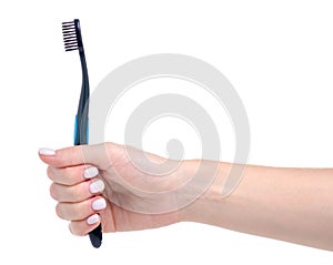 Toothbrush in hand health care
