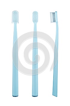 Toothbrush isolated on white background. Oral hygiene.