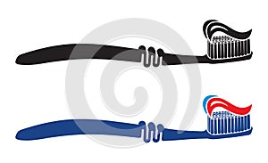 Toothbrush set illustration