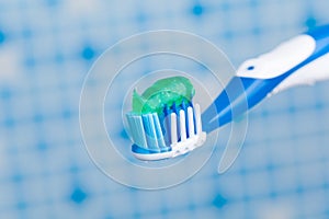 Toothbrush with toothpaste