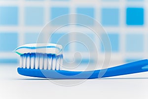 Toothbrush with toothpaste