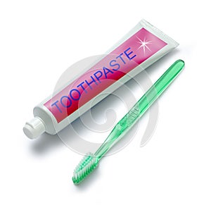 Toothbrush And Toothpaste