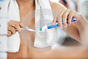 Toothbrush and toothpaste