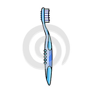 Toothbrush vector icon.Color vector icon isolated on white background toothbrush