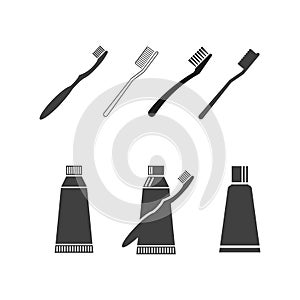 Toothbrush Vector icon illustration design