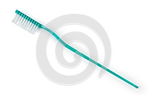 Toothbrush on a white background.