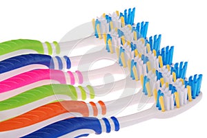 Toothbrushes (clipping path)