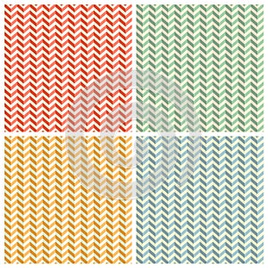 Toothed Zig Zag Paper Patterns Backgrounds Set