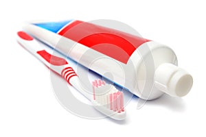 Toothpaste And Tooth Brush photo