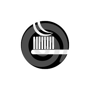 toothpaste, tooth brush illustration logo vector