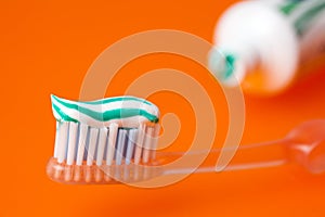 Toothpaste and toothrush