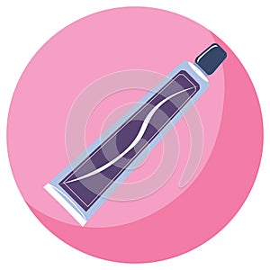toothpaste tube. Vector illustration decorative design