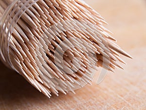 Toothpicks in a container