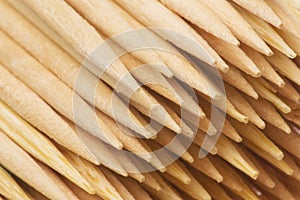 Toothpicks Macro Isolated