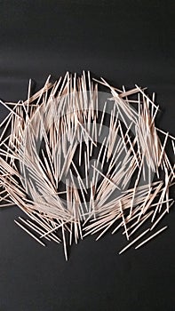 Toothpicks made of wood put in disarray!