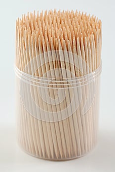 Toothpicks in white background