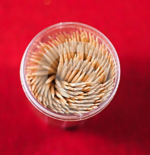 Toothpicks of wood
