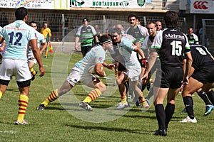 Top 14 rugby match USAP vs Montauban