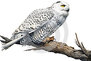 Top 20 Snowy owl action, Watercolor predator animals wildlife.