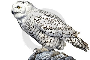 Top 20 Snowy owl action Watercolor predator animals wildlife.