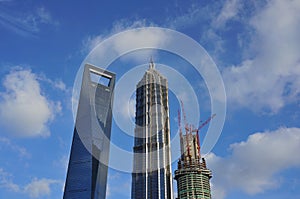 The top 3 highest buildings in Shanghai