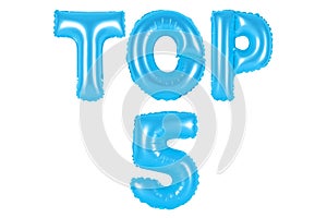 Top 5, blue color