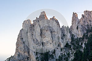 Top of Ai Petri mountain in Crimea