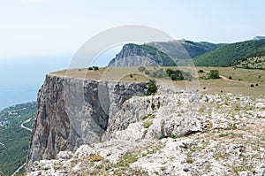 On top of Ai-Petry plateau, Foros kant, Crimea