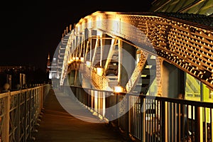 Top of Andreyevsky (Pushkinsky) Bridge (right side) across Moskv