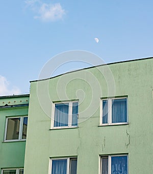 Top of a apartment building