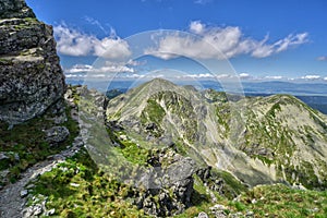 Na vrcholu hory Baníkov v Západních Tatrách