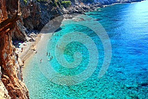 Top beach Pasjaca near Dubrovnik, touristic destination in Croatia