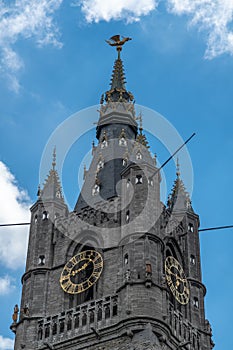 Top of Belfry in Gent, Flanders, Belgium