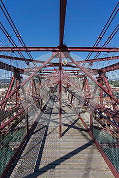 On top of the Bizkaia suspension bridge