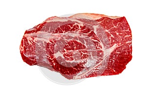 Top blade steak marbled beef