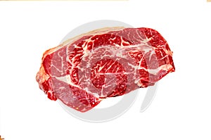 Top blade steak marbled beef photo