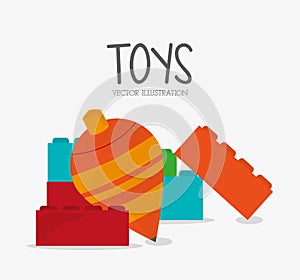 Top and blocks toy and game design