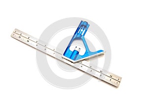Top brand-new combination square with 12 inches etched stainless steel blade ruler marker, cast zinc head, self-aligning draw bolt