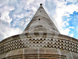 Top of a building in the Buda Castle in Hungary, Budapest