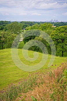 On top of Cahokia Mounds State Historic Site