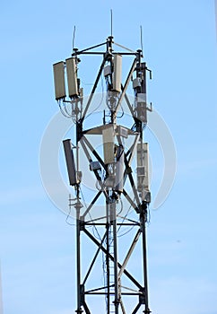 The top of a cellular base station