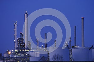 The top of a chemicals and plastics plant photo