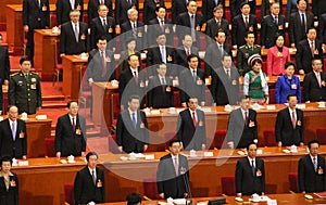 Top Chinese leaders attending parliament meeting