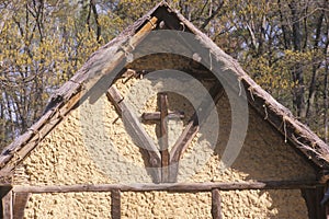 Top of church in historic Jamestown, Virginia, site of the first English Colony