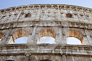 The top of the Colosseum