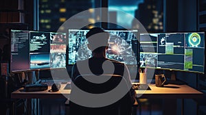 top computer at desk