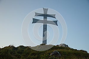 Top cross on the mountain KÄ¾ak in Slovakia
