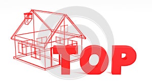 Top A 3D Illustration Emphasizing the Pinnacle of Quality and Value