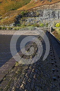 Top of Dam, Caban Coch reservoir